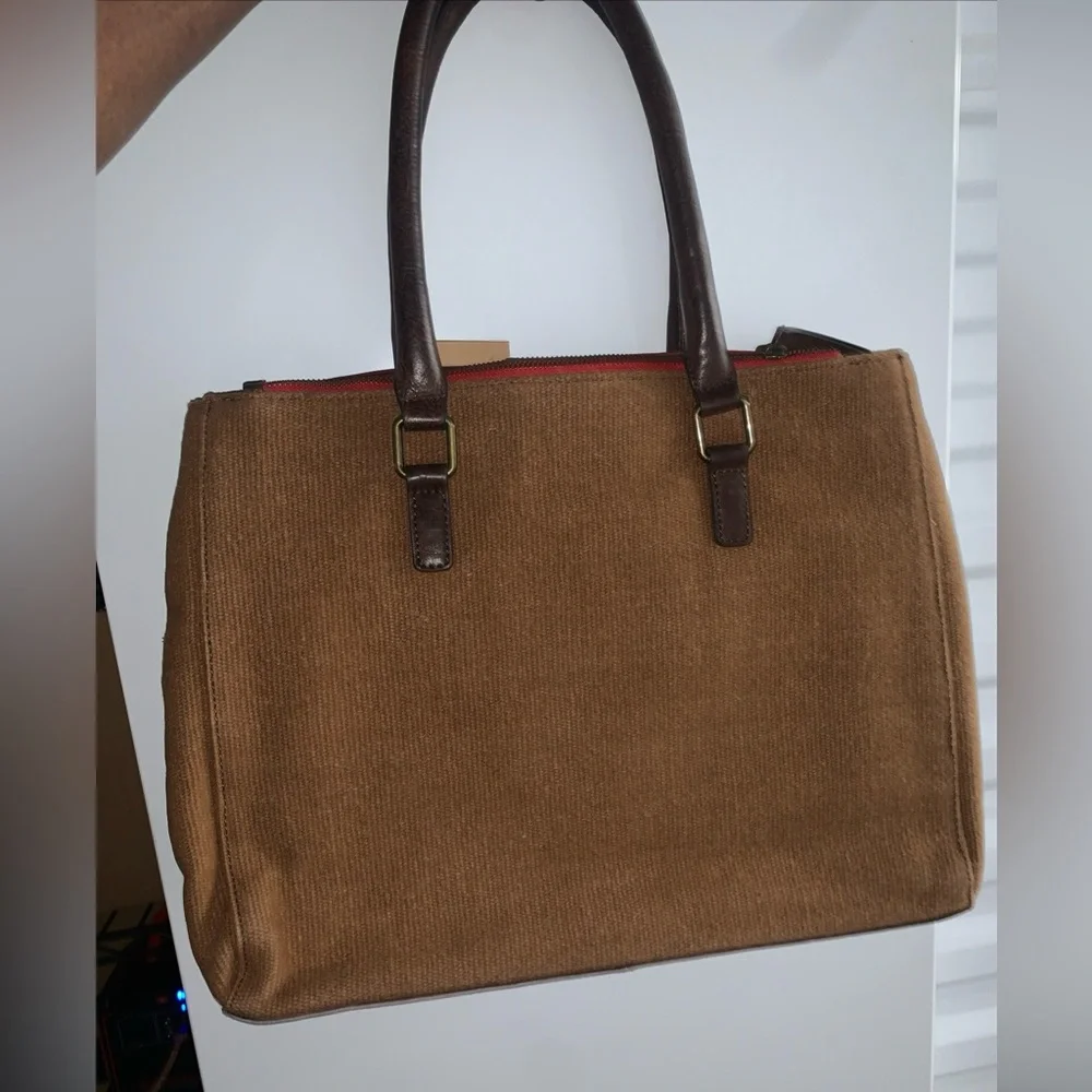 Ariat Red and Brown Baby Bag with Textured Finish